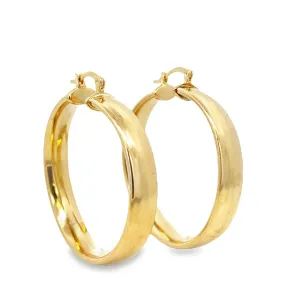 Large Endless Hoop Earrings (J37)