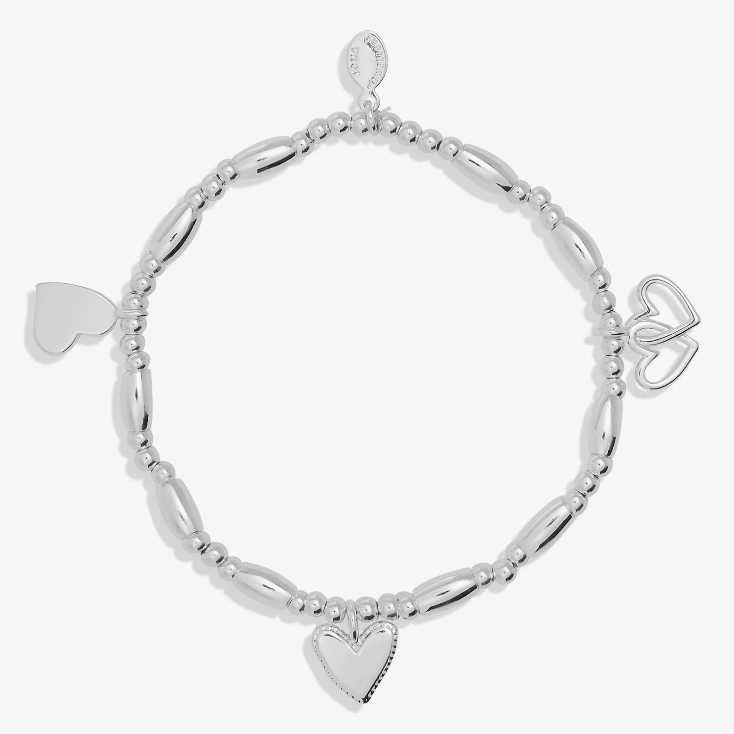 Lifes A Charm Love Silver Plated Bracelet 7854