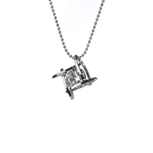 Lila Jewellery Happiness Pendant Crystal Rhodium