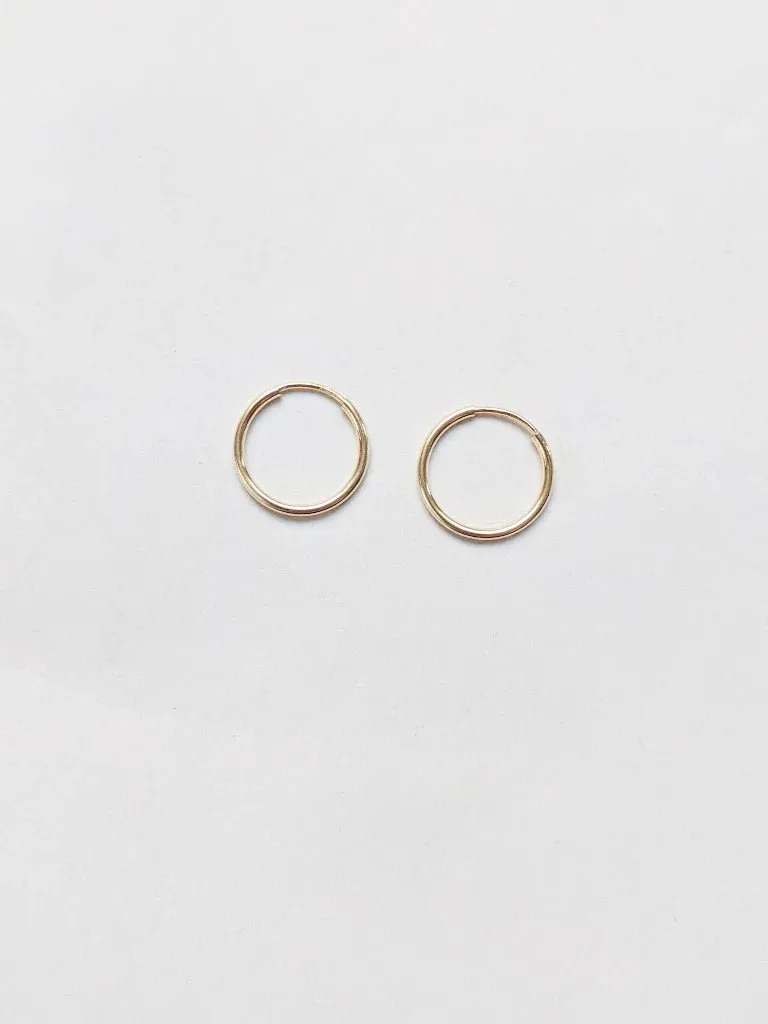 Little Gold Classic Hoops