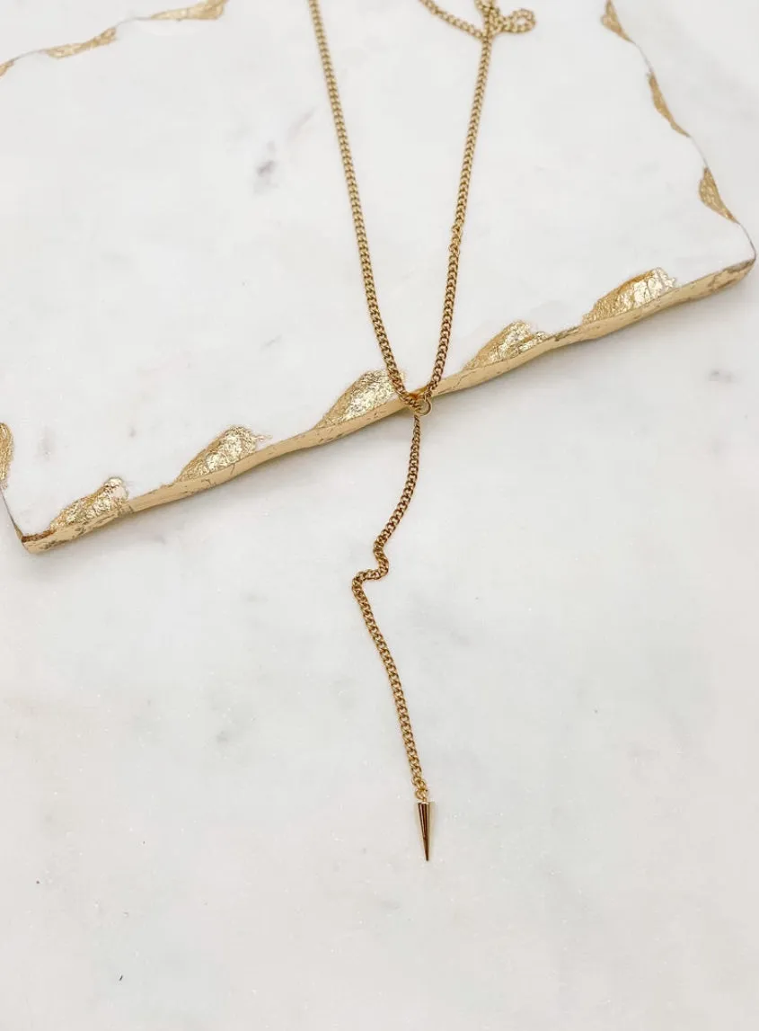 Liv Spike Lariat Necklace