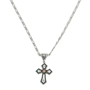 Montana Silvermiths Men's Antique Copper Diamond Cross