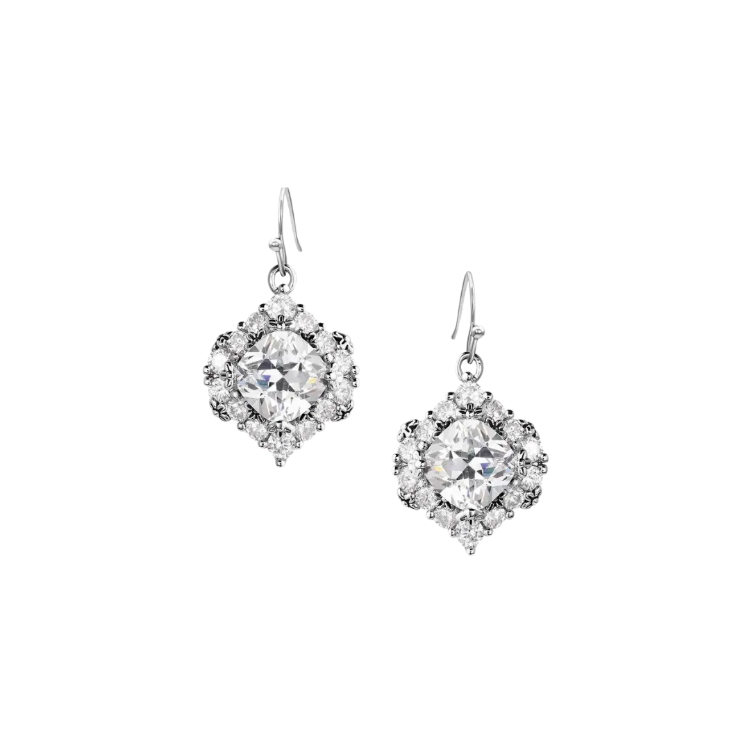 Montana Silversmiths Women's Refined Light Crystal Earrings