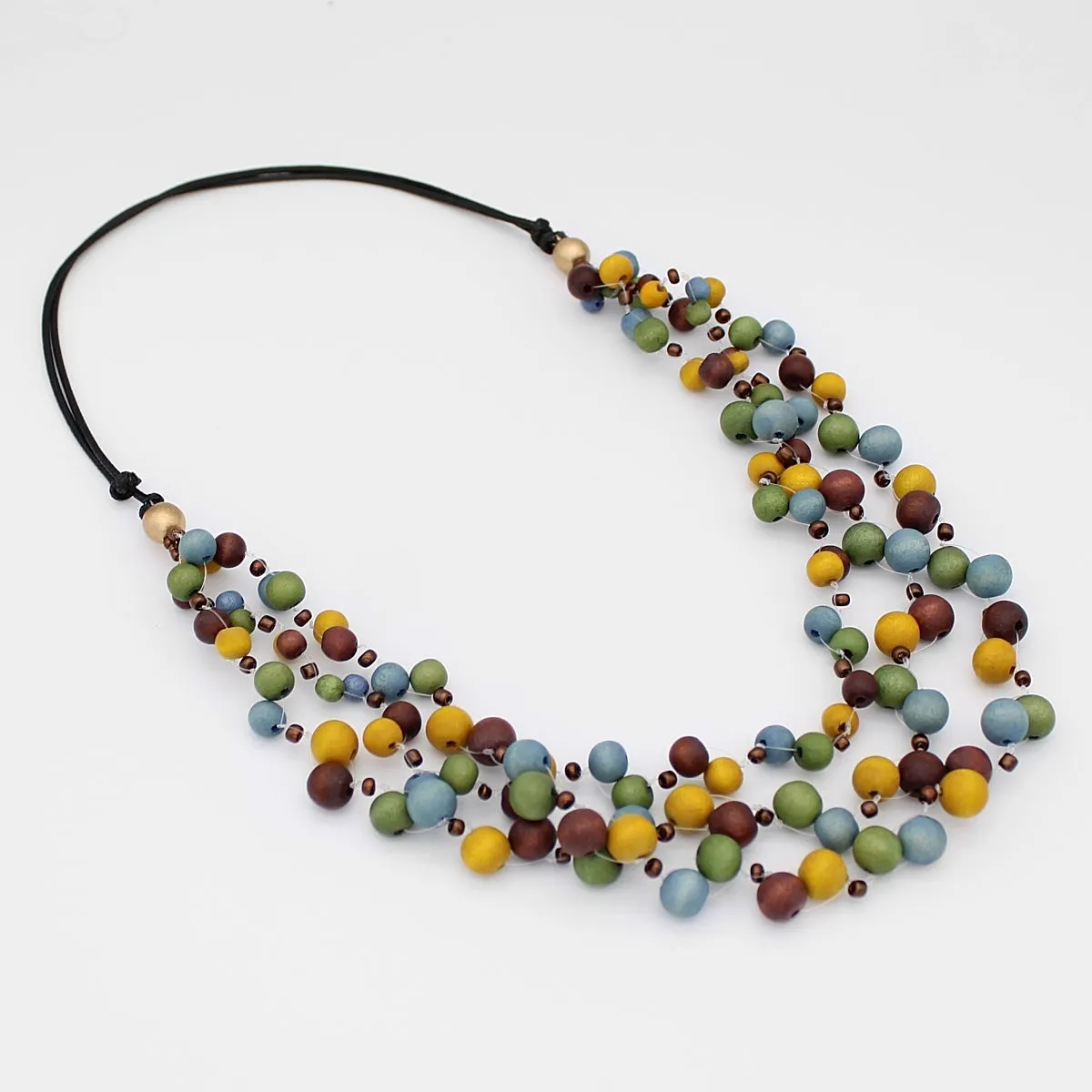 Multi Color Carmella Multi Strand Necklace