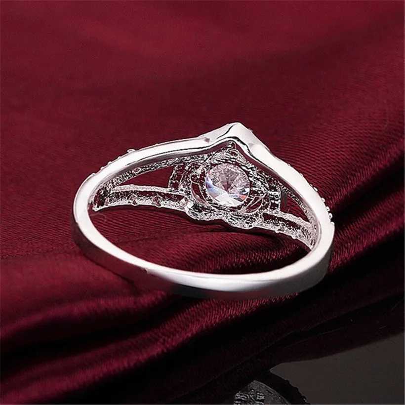 New Cute Wedding Stone Lady High Quality Crystal Ring