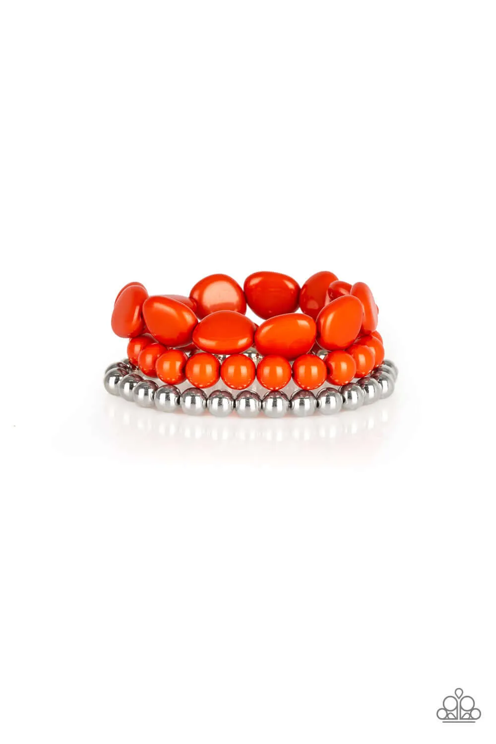 Paparazzi Accessories  - Color Venture Orange Bracelet