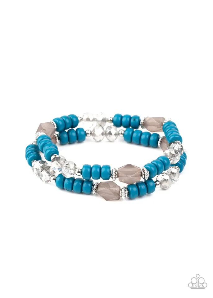 Paparazzi Bracelet ~ Delightfully Dainty - Blue