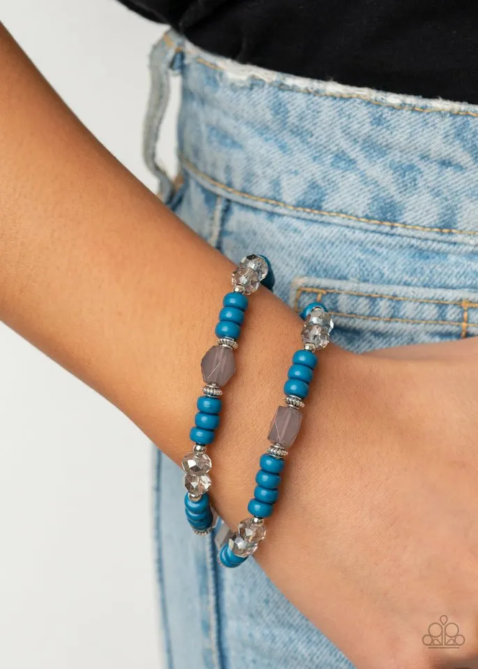 Paparazzi Bracelet ~ Delightfully Dainty - Blue