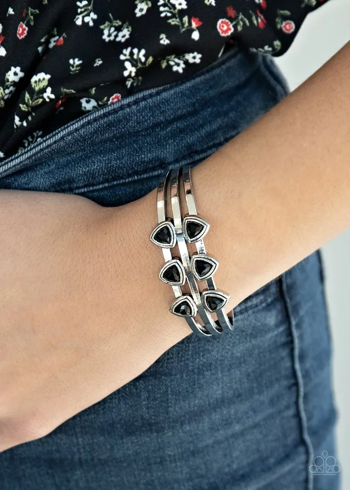 Paparazzi Bracelet ~ Tribal Triad - Black