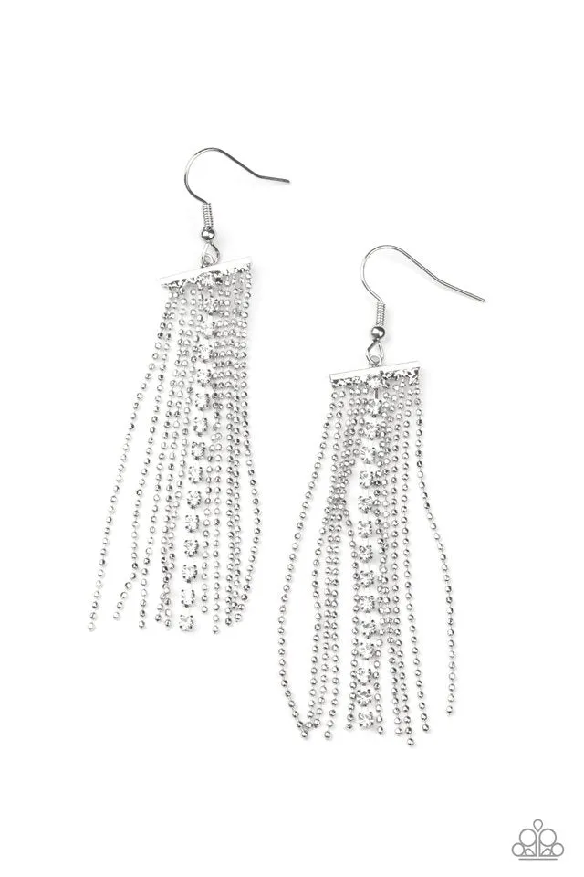 Paparazzi Earring ~ Another Day, Another DRAMA - White