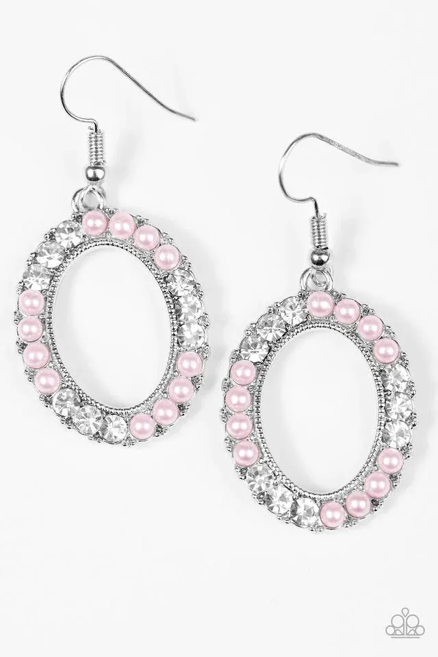 Paparazzi Earring ~ Boss Glam - Pink