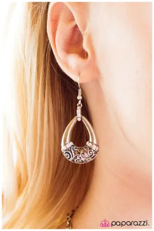 Paparazzi Earring ~ May I Have This Dance? - Silver