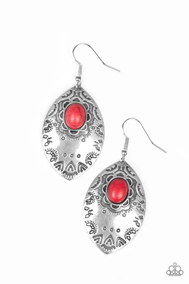 Paparazzi Earring ~ Mountain Montage - Red