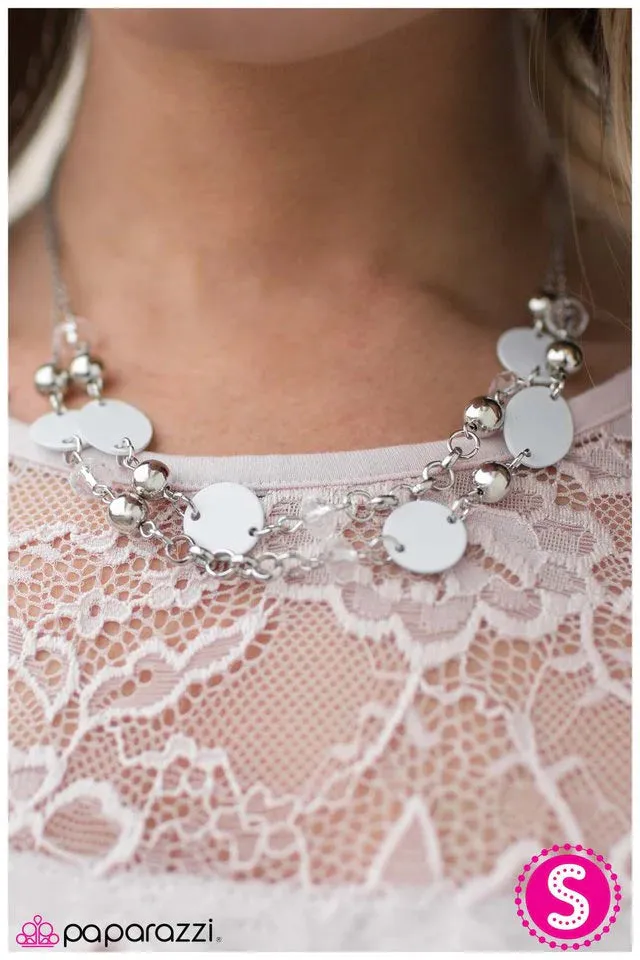 Paparazzi Necklace ~ Bon Adventure! - White