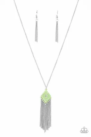 Paparazzi Necklace ~ Color Me Capricious - Green