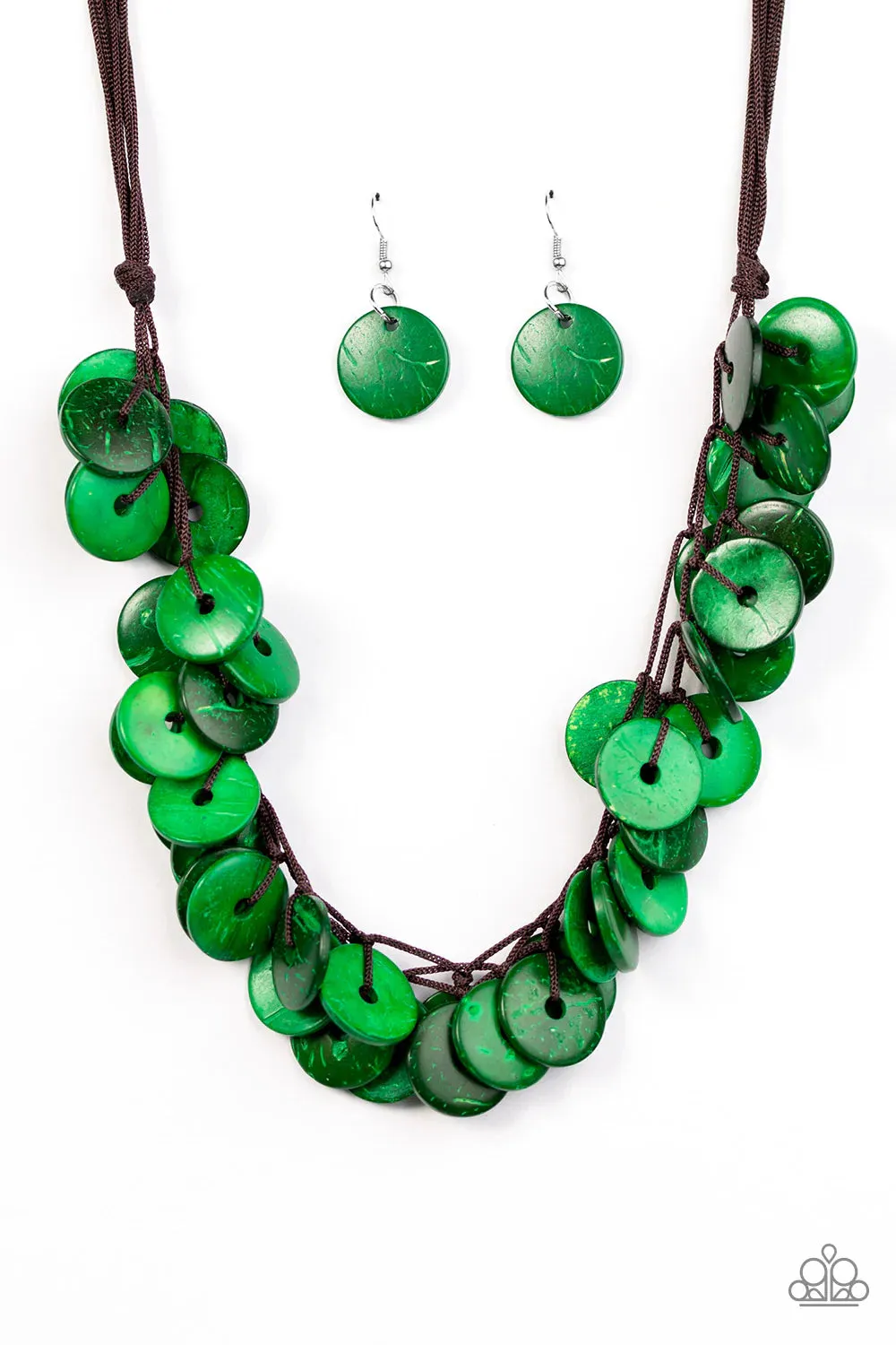 Paparazzi Necklace ~ Jammin In Jamaica - Green