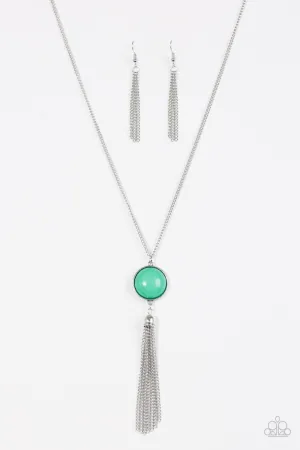 Paparazzi Necklace ~ Pep In Your Step - Green