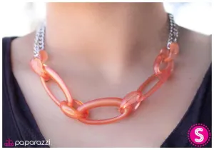 Paparazzi Necklace ~ Play Nice - Orange