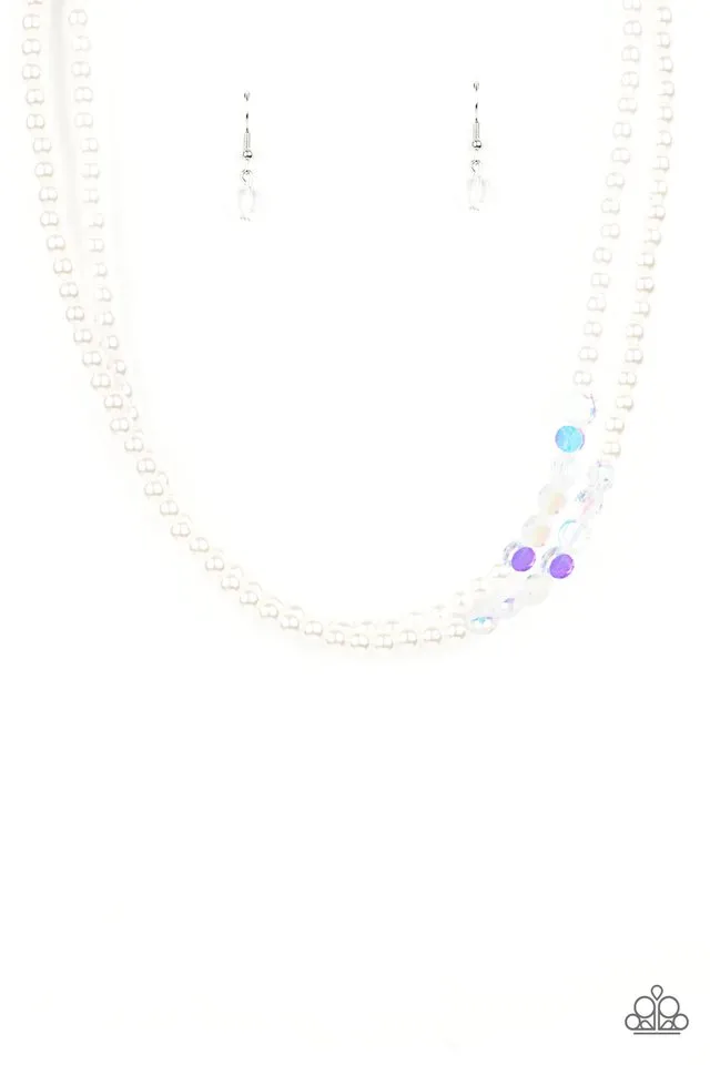 Paparazzi Necklace ~ Poshly Petite - White