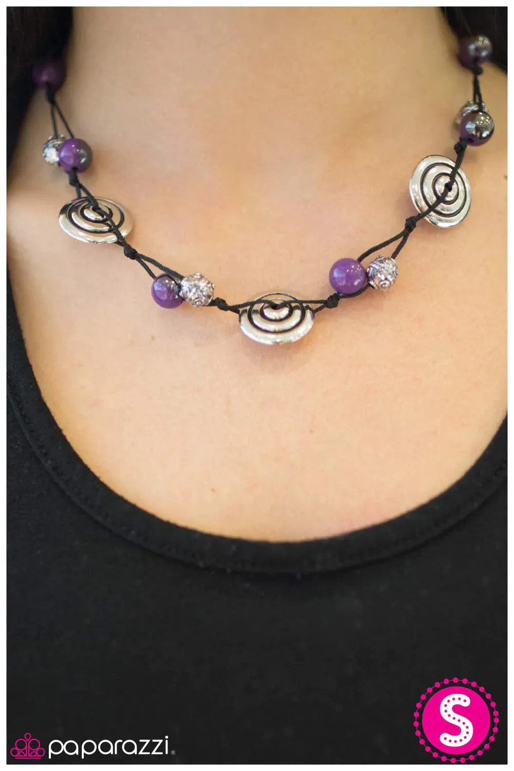 Paparazzi Necklace ~ Take Aim - Purple