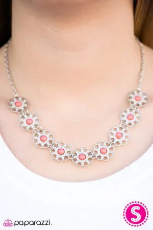 Paparazzi Necklace ~ The Garden Life - Orange