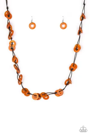 Paparazzi Necklace ~ Waikiki Winds - Orange