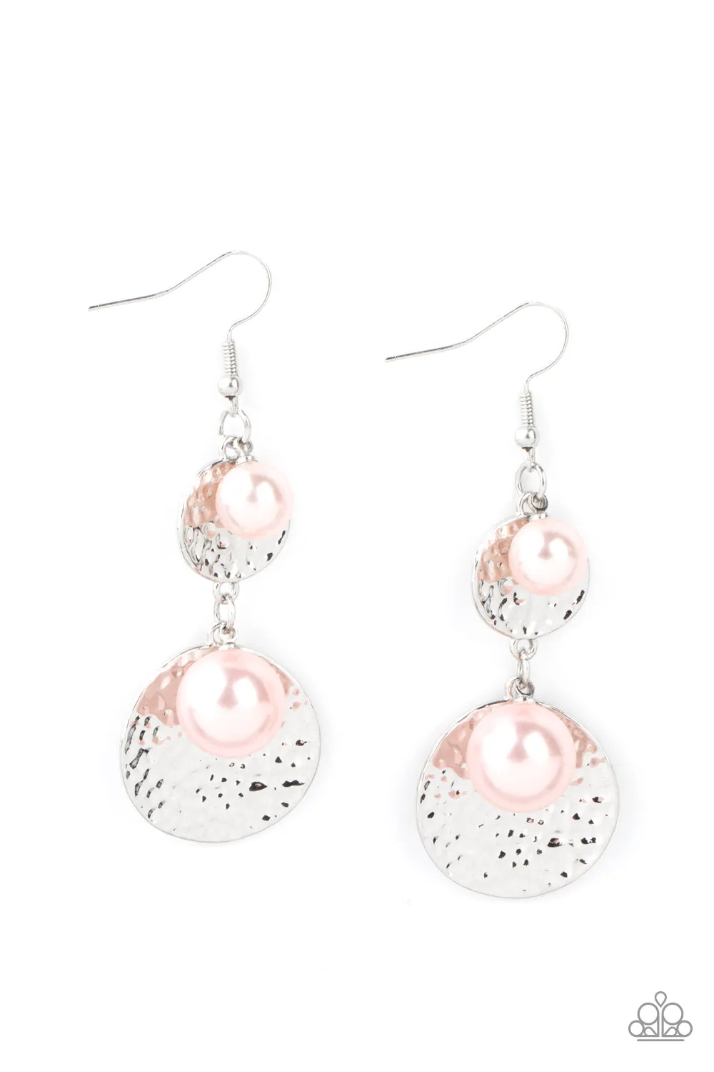 Paparazzi Pearl Dive Pink Earrings