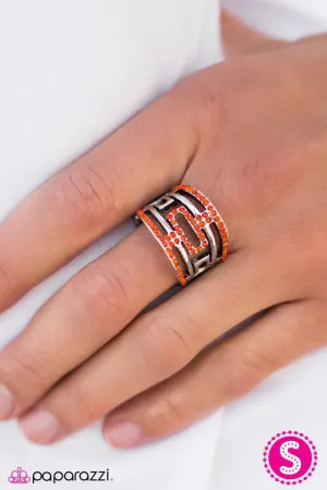 Paparazzi Ring ~ Mayan Mazes - Orange