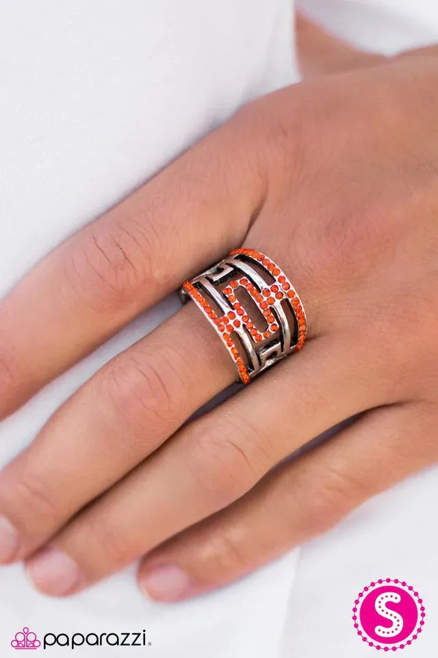 Paparazzi Ring ~ Mayan Mazes - Orange