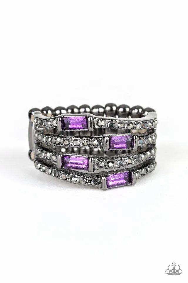 Paparazzi Ring ~ Royal Reflections - Purple