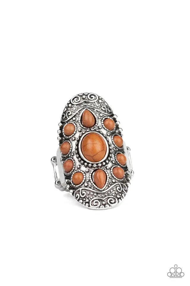 Paparazzi Ring ~ Stone Sunrise - Brown