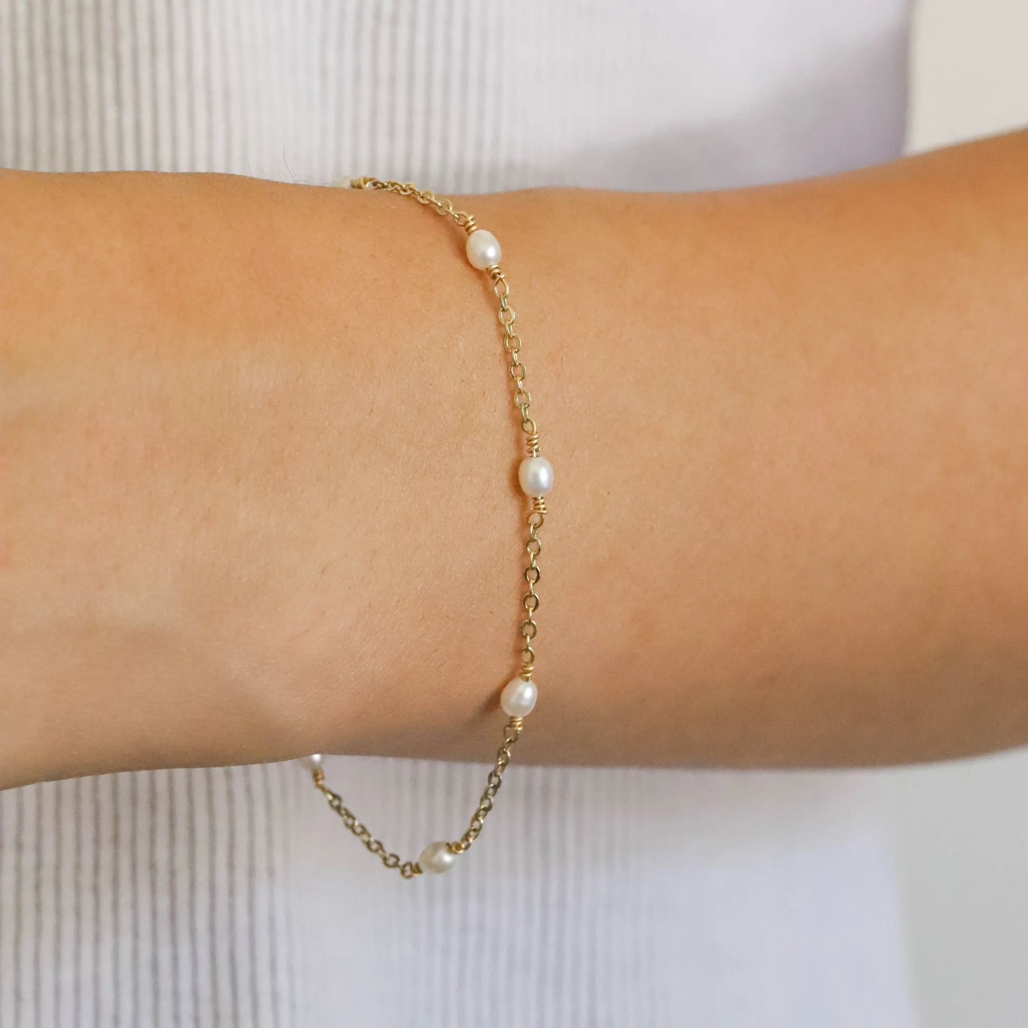 Pearl Chain Bracelet