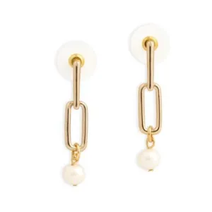 Pearls Within Gold Earring