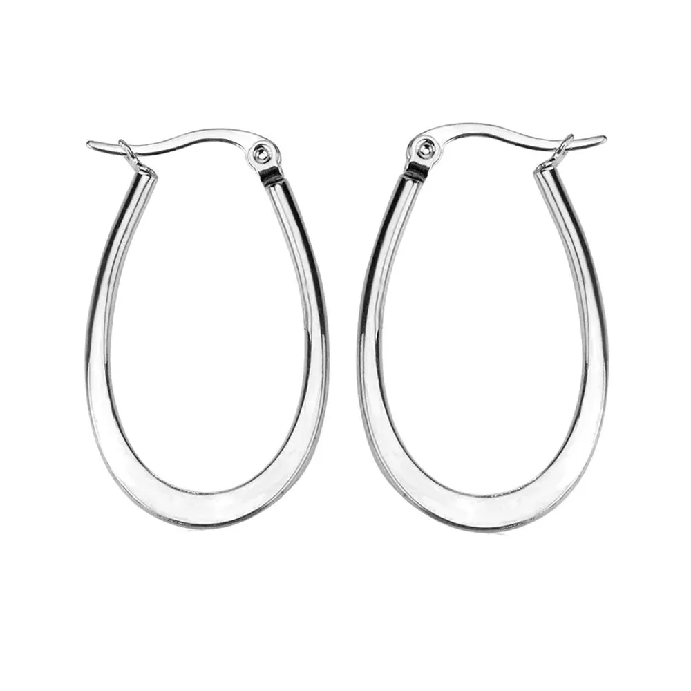 Perfect Future Oval Hoop Earrings