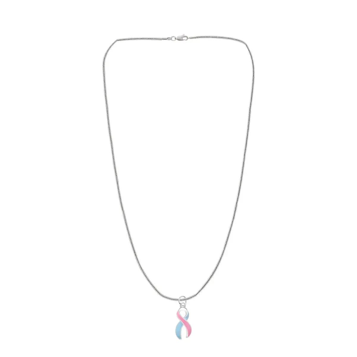 Pink & Blue Ribbon Necklaces