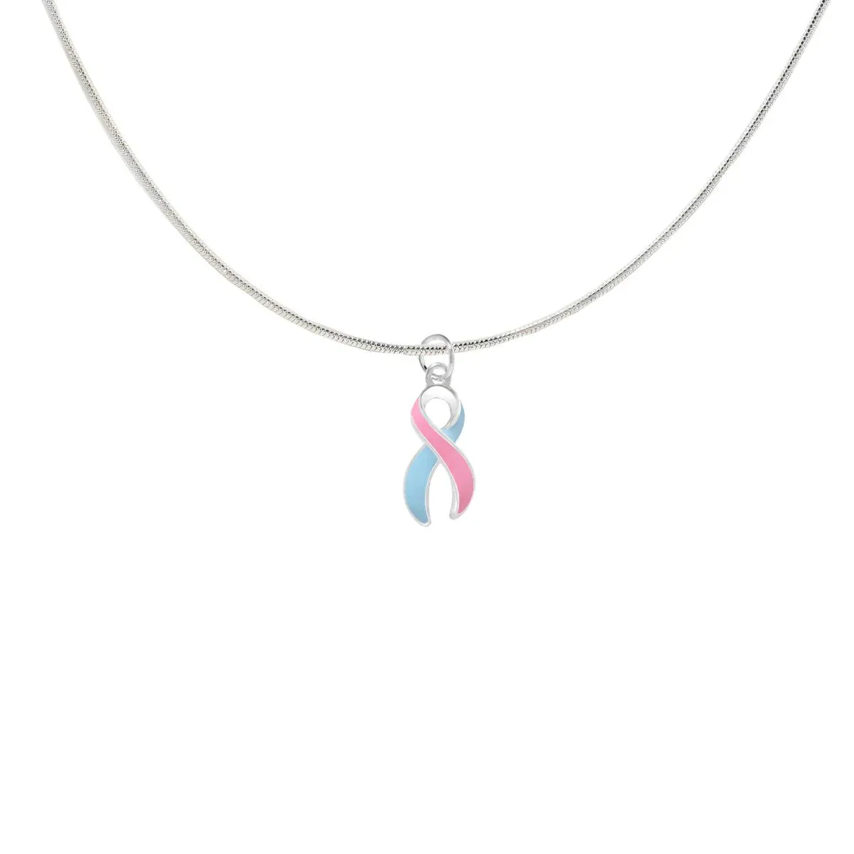 Pink & Blue Ribbon Necklaces