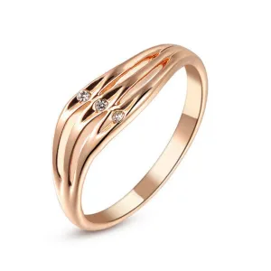 Real Italina Rigant Rings for Women Genuine Austria Crystal 18KRGP gold Plated