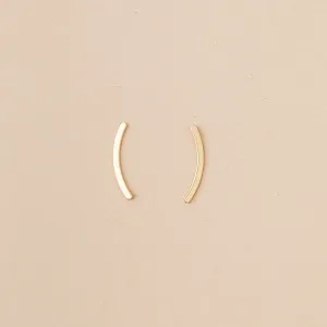 Refined Earring Collection - Comet Curve/Gold Vermeil