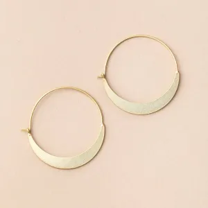 Refined Earring Collection - Crescent Hoop/Gold Vermeil