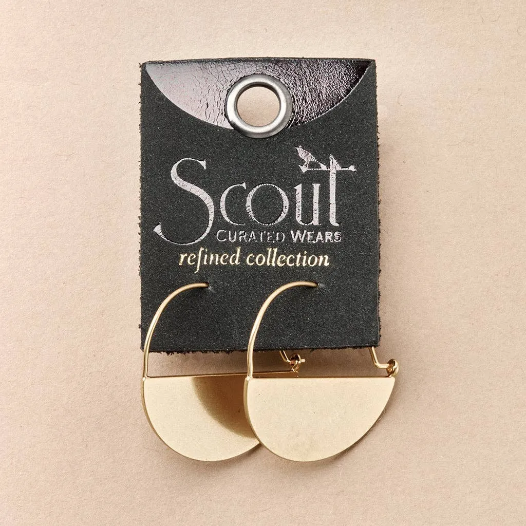 Refined Earring Collection - Lunar Hoop/Gold Vermeil