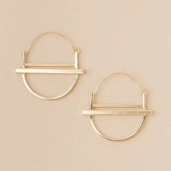 REFINED EARRING COLLECTION - SATURN HOOP