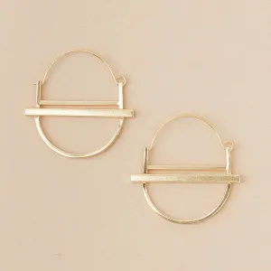 REFINED EARRING COLLECTION - SATURN HOOP