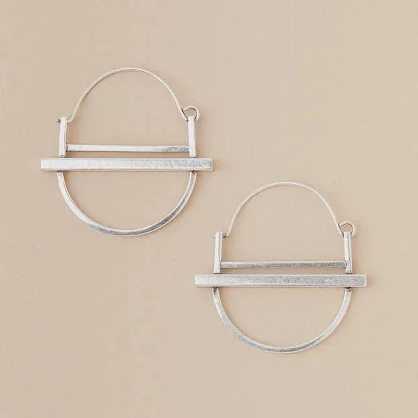 REFINED EARRING COLLECTION - SATURN HOOP