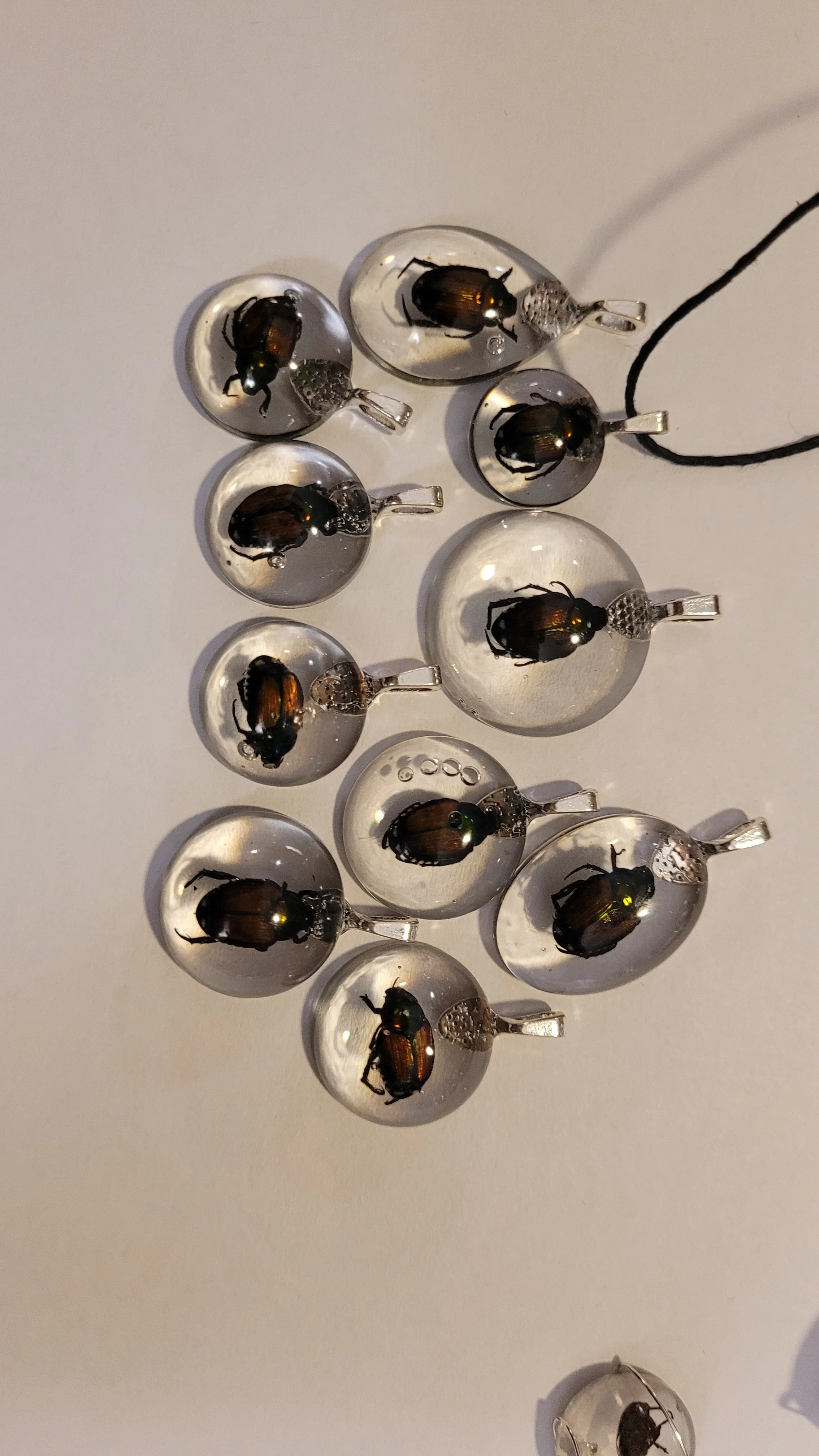 Resin Pendants Insects Japanese Beetles