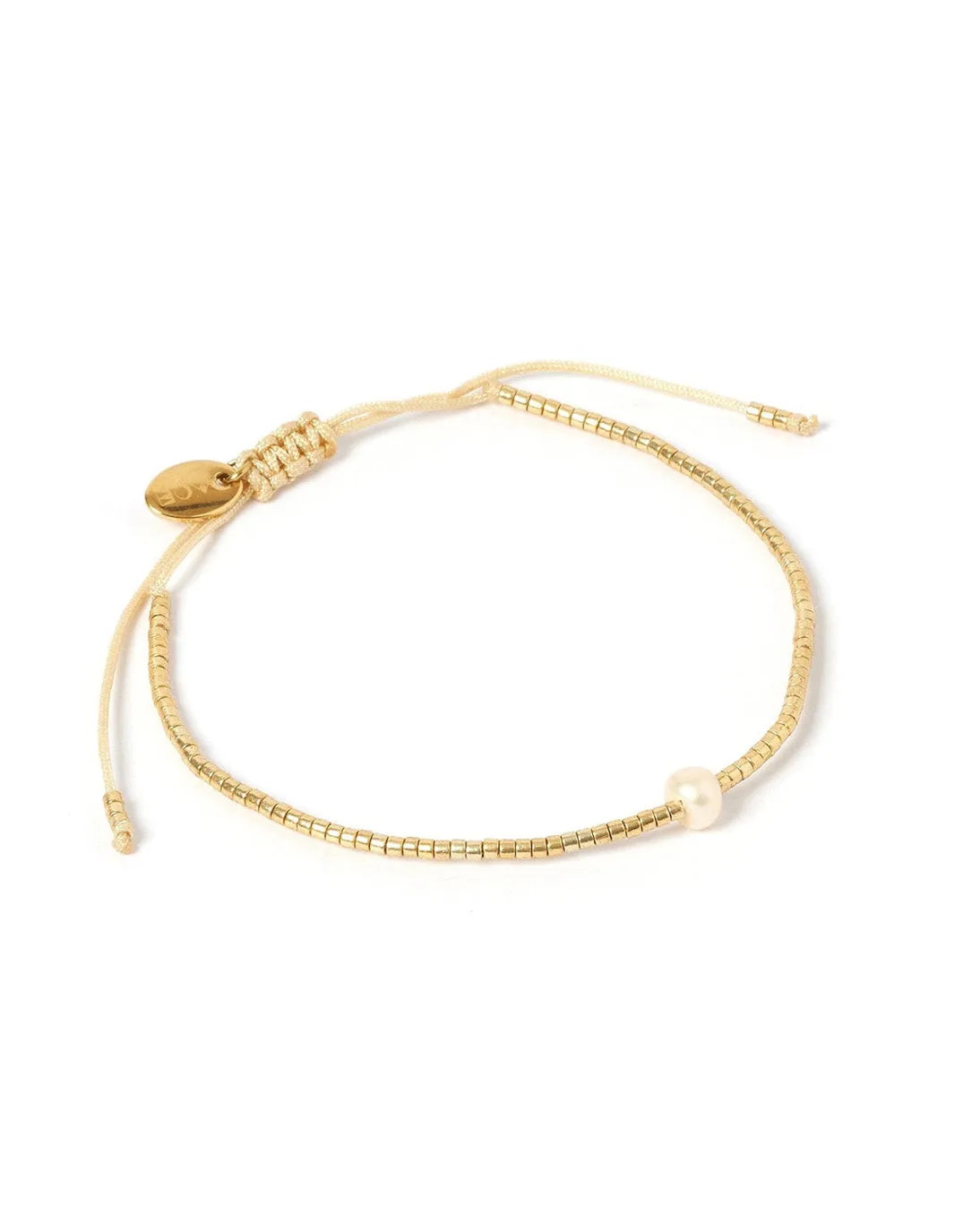 River Gold And Pearl Bracelet - Gold/Pearl