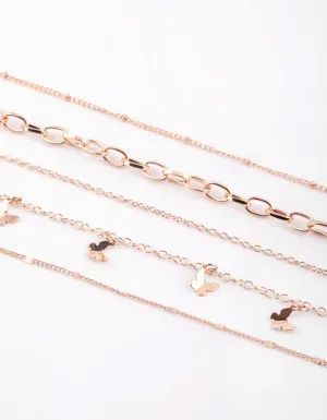 Rose Gold Butterfly Choker