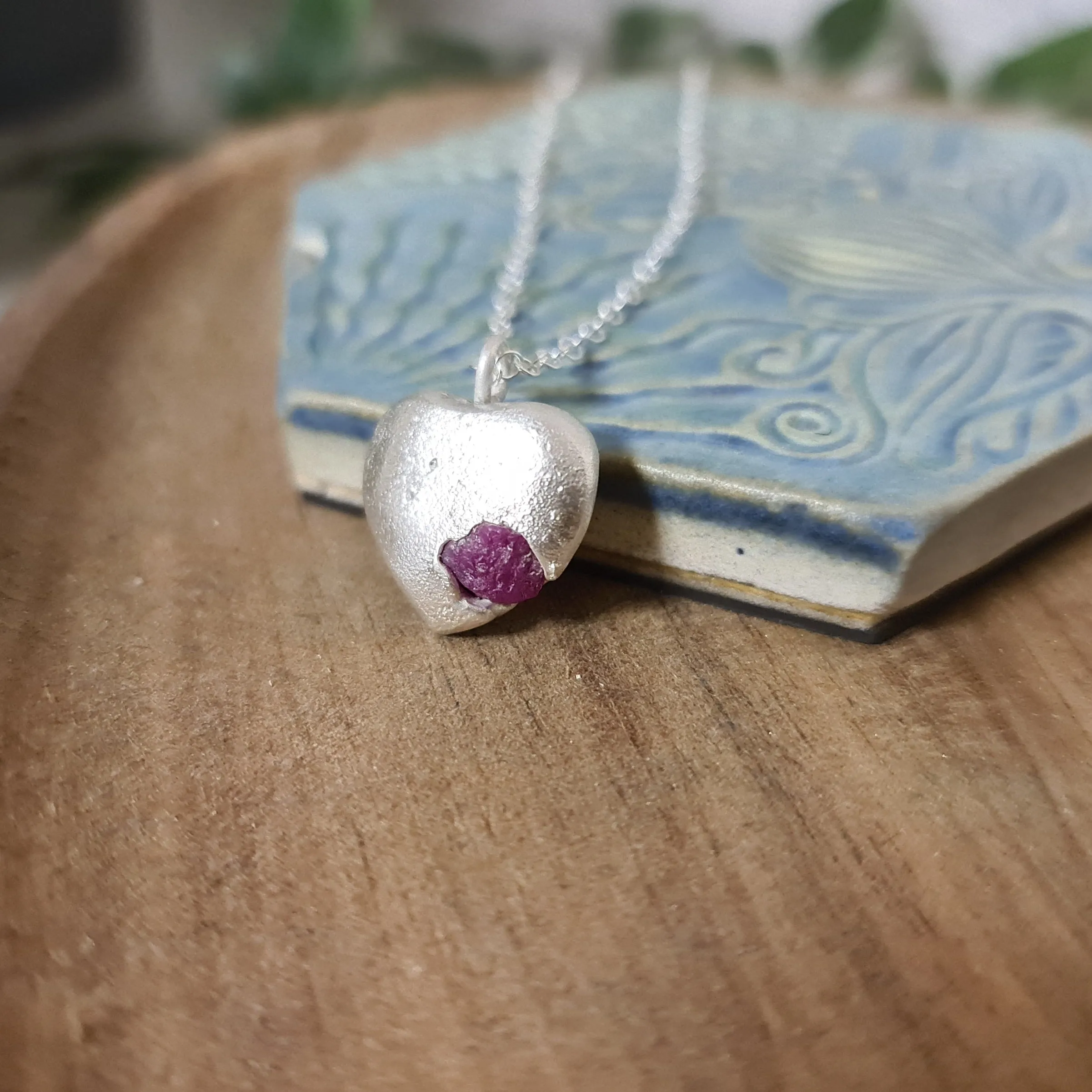 Ruby Heart Pendant