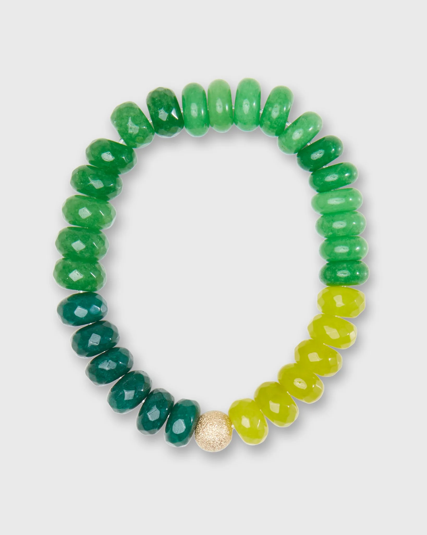 Semi Precious Beaded Bracelet in Grass To My Mind