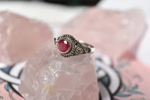 Semi-precious Ruby Cassila Ring (US 8.5)