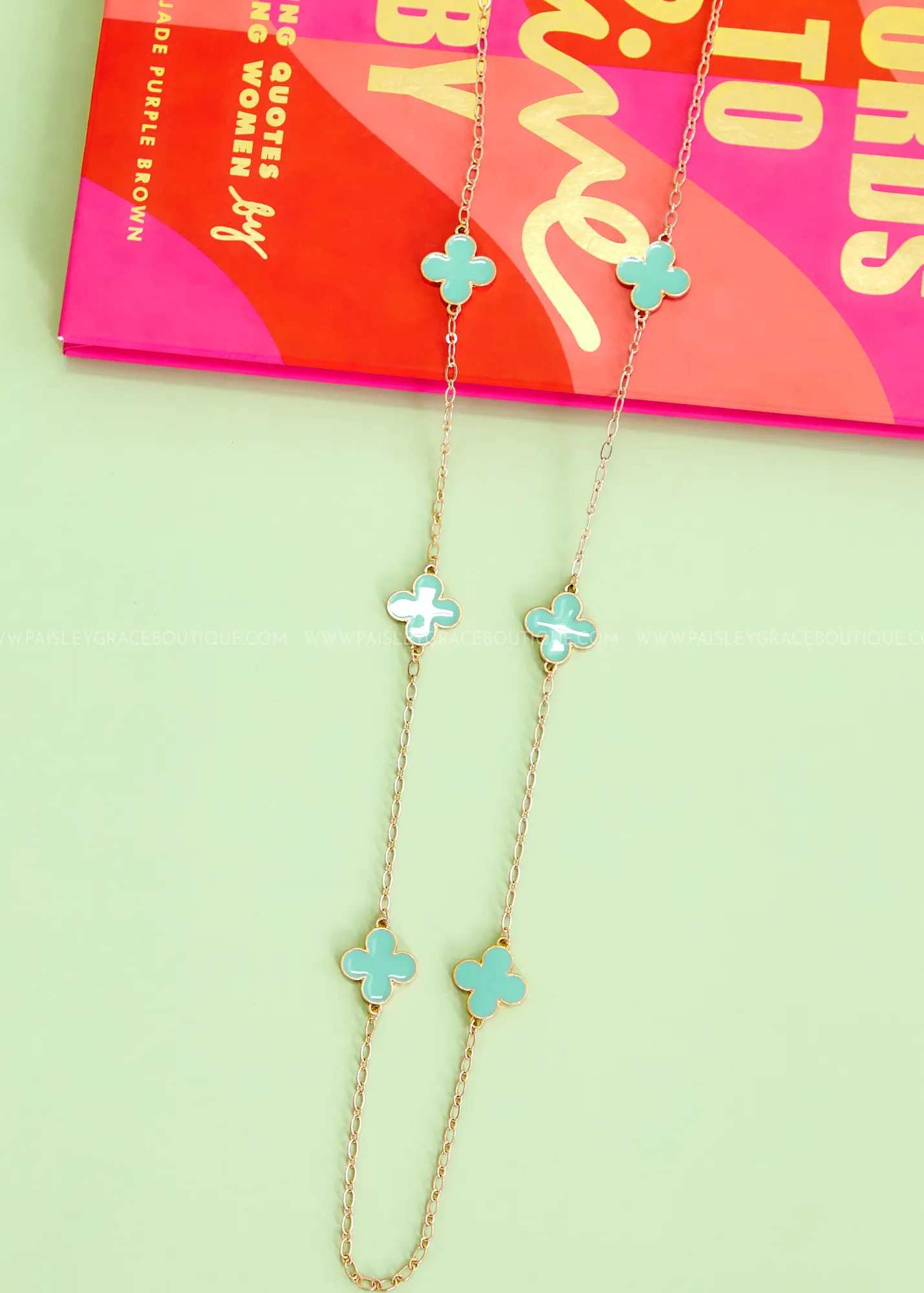 Sera Long Clover Necklace - 7 Colors